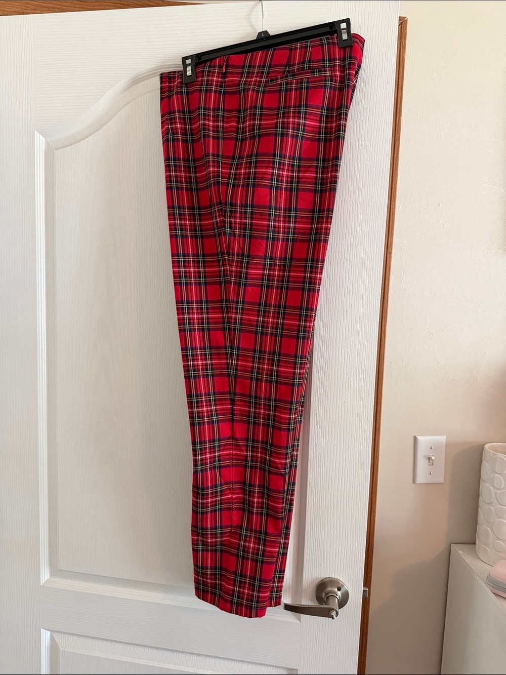 Chadwicks Red Plaid Chinos
